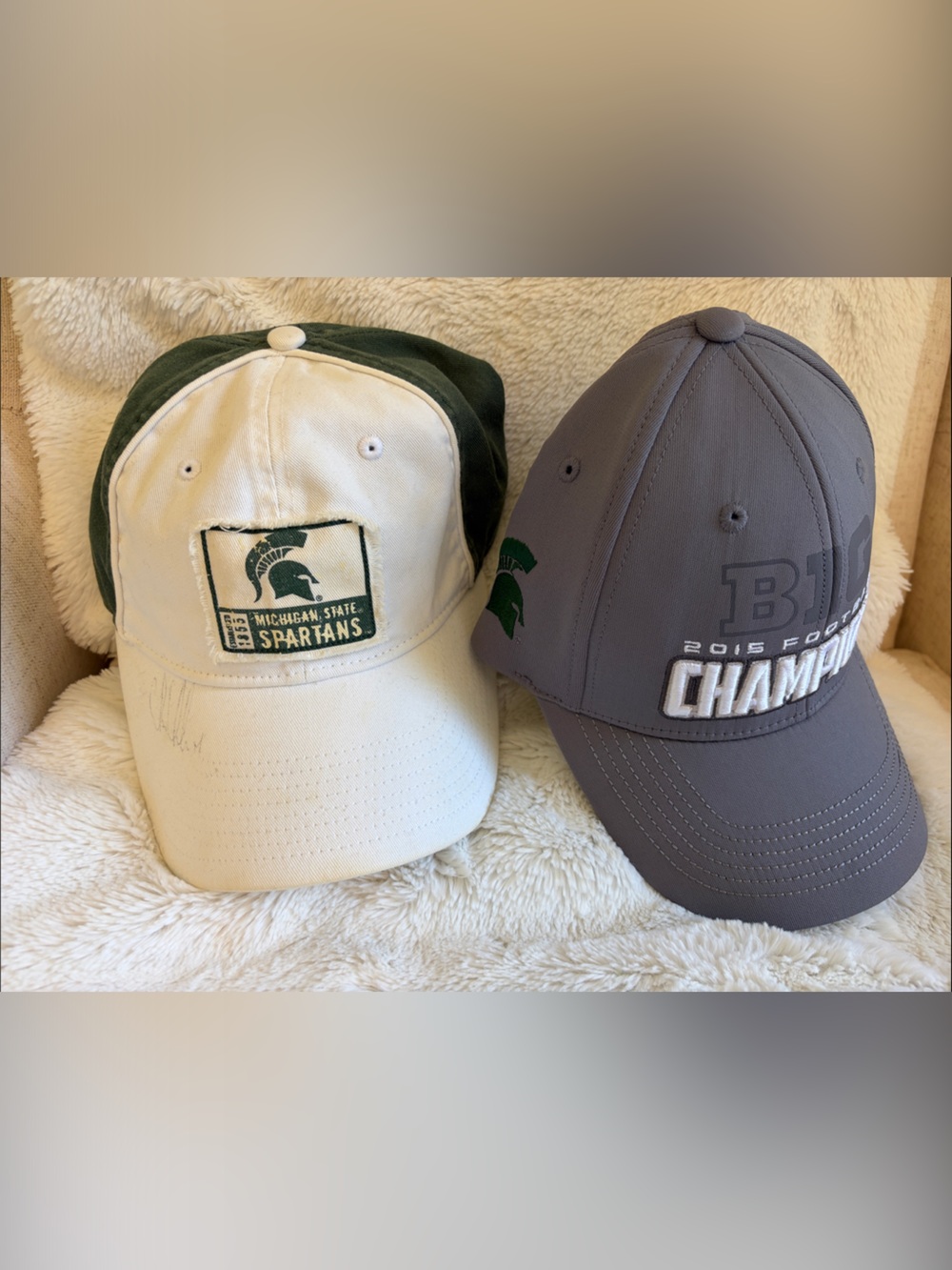 Champion Gray Baseball Cap with White & Green Accents